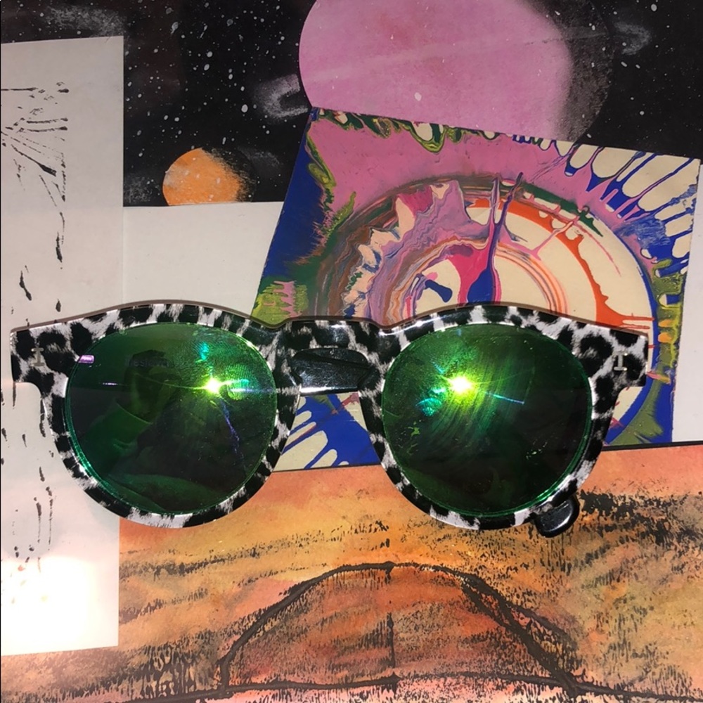 Ilesteva Leonard Sunglasses with Green lenses